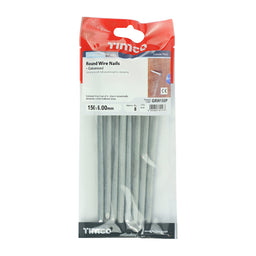 TIMCO Round Wire Nails Galvanised - 150 x 6.00 (8pcs)