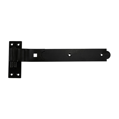 TIMCO Cranked Band & Hook On Plates Hinges Black - 350mm (2pcs)