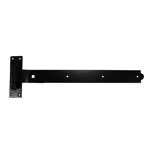 TIMCO Cranked Band & Hook On Plates Hinges Black - 450mm (2pcs)