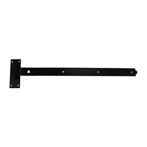 TIMCO Cranked Band & Hook On Plates Hinges Black - 750mm (2pcs)