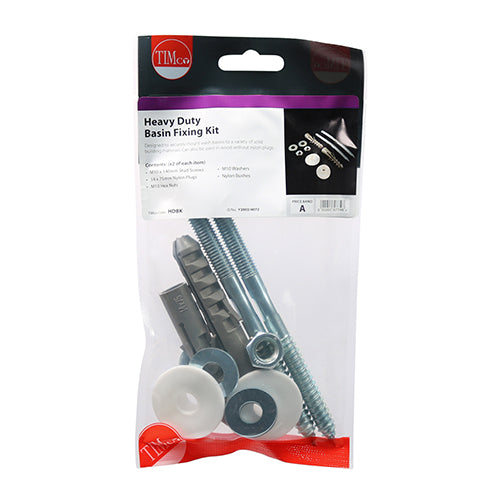 TIMCO Basin Fixing Kit Heavy Duty - Heavy Duty Kit (2pcs)