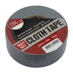 TIMCO Heavy Duty Cloth Tape Silver - 50m x 50mm