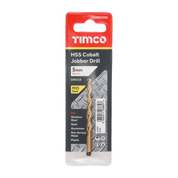 TIMCO Ground Jobber Drills - Cobalt M35 - 5.0mm
