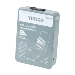 TIMCO Ground Jobber Drills Set HSS - 19pcs