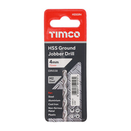 TIMCO Ground Jobber Drills HSS M2 - 4.0mm