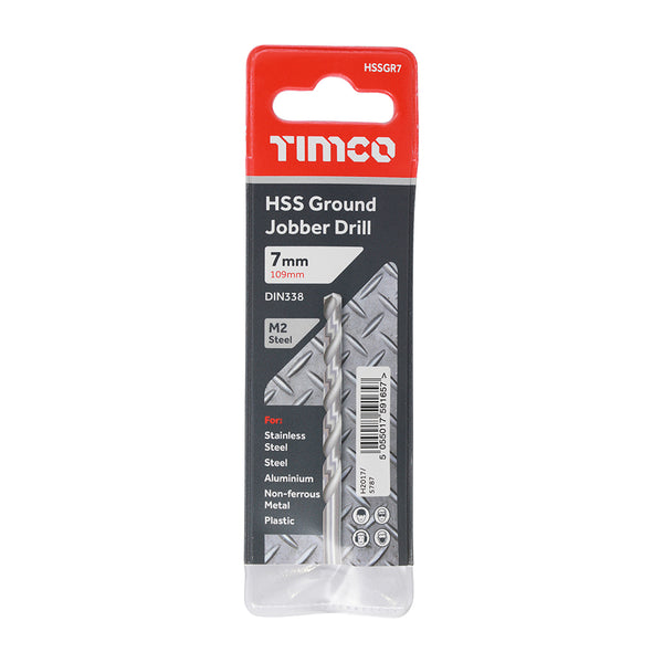 TIMCO Ground Jobber Drills HSS M2 - 7.0mm