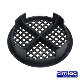 Timloc Push-in Soffit Vent Grey -  70.0 (10pcs)