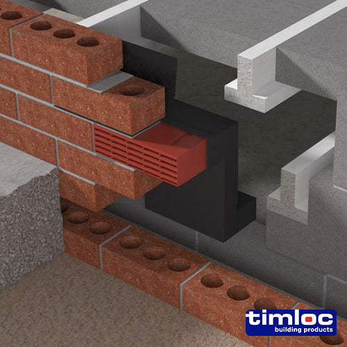 Timloc Telescopic Underfloor Vent 5 to 7 Course - 5 to 7 course (10pcs)