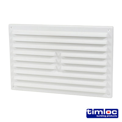 Timloc Louvre Grille Vent White - 242 x 165mm