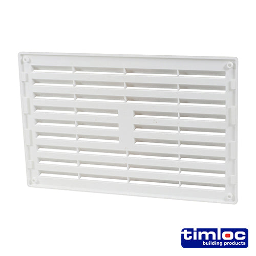 Timloc Louvre Grille Vent White - 242 x 165mm