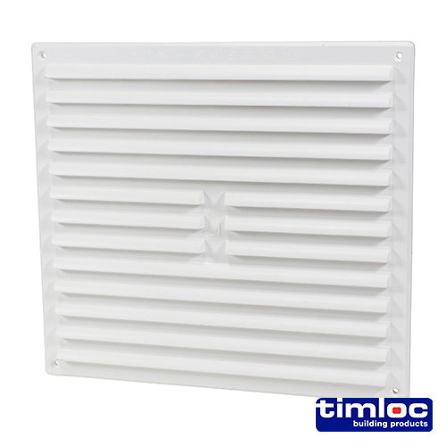 Timloc Louvre Grille Vent White - 242 x 242mm