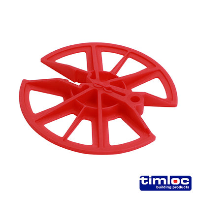 TIMCO Insulation Retaining Discs Red - 80mm Dia (250pcs)