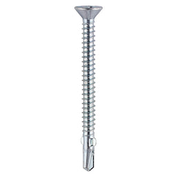 TIMCO Self-Drilling Wing-Tip Steel to Timber Light Section Silver Screws  - 5.5 x 100 (100pcs)