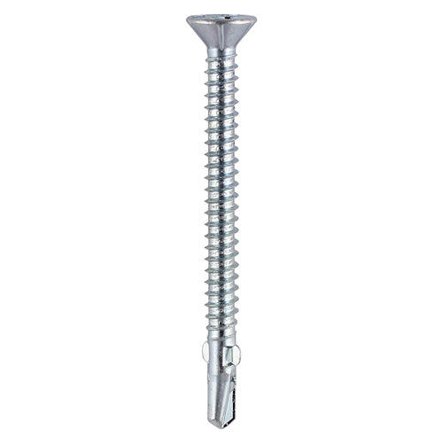 TIMCO Self-Drilling Wing-Tip Steel to Timber Light Section Silver Screws  - 5.5 x 100 (100pcs)