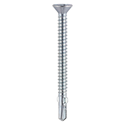 TIMCO Self-Drilling Wing-Tip Steel to Timber Light Section Silver Screws  - 5.5 x 130 (100pcs)