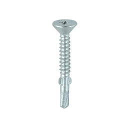 TIMCO Self-Drilling Wing-Tip Steel to Timber Light Section Exterior Silver Screws  - 4.8 x 38 (200pcs)