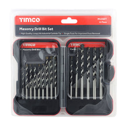 TIMCO Masonry Drill Bit Set - 15pc