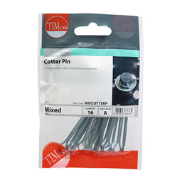 TIMCO Mixed Cotter Pins - Mixed (16pcs)