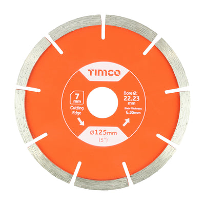 TIMCO General Purpose Mortar Raking Diamond Blade - 125 x 22.2