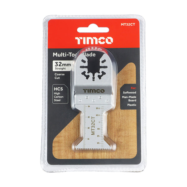 TIMCO Multi-Tool Coarse Cut Blade For Wood Carbon Steel - 32mm