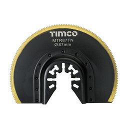 TIMCO Multi-Tool Radial Blade For Wood / Metal Titanium Coated Bi-Metal - Dia. 87mm