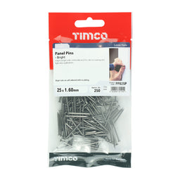 TIMCO Panel Pins Bright - 25 x 1.60 (250pcs)