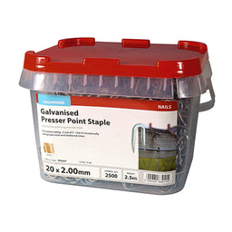 TIMCO Presser Point Staples Galvanised - 20 x 2.00 (2.5kg)