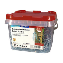 TIMCO Presser Point Staples Galvanised - 25 x 2.65 (2.5kg)