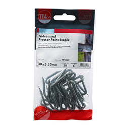 TIMCO Presser Point Staples Galvanised - 30 x 3.35 (30pcs)