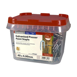 TIMCO Presser Point Staples Galvanised - 40 x 4.00 (2.5kg)