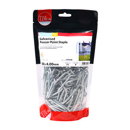 TIMCO Presser Point Staples Galvanised - 50 x 4.00 (1kg)