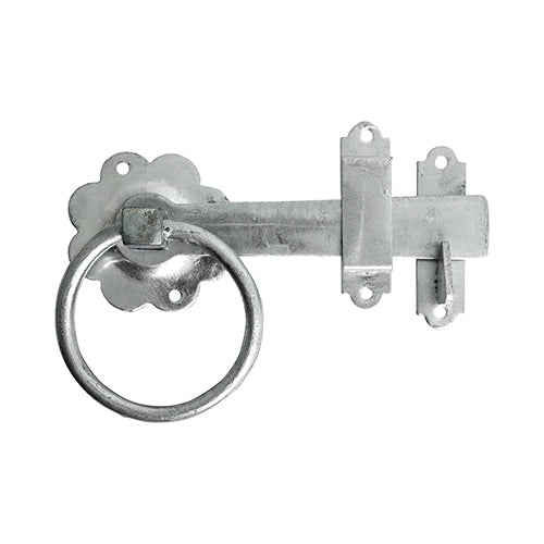 TIMCO Ring Gate Latch Plain Hot Dipped Galvanised - 6