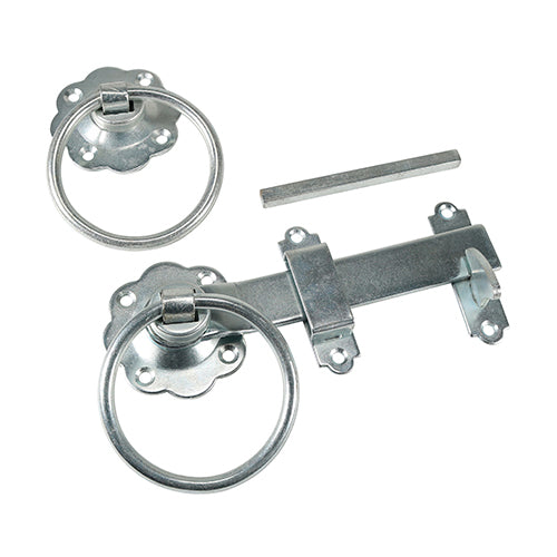 TIMCO Ring Gate Latch Plain Silver - 6