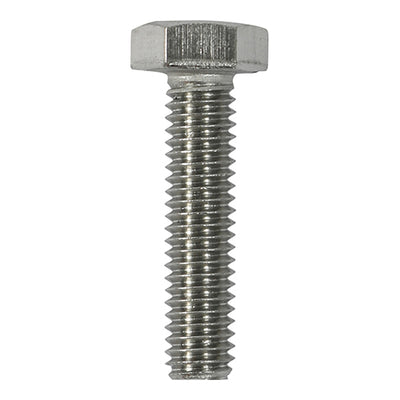 TIMCO Set Screws DIN933 A2 Stainless Steel - M10 x 100 (5pcs)