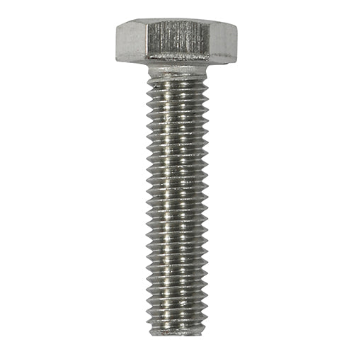 TIMCO Set Screws DIN933 A2 Stainless Steel - M10 x 20 (10pcs)