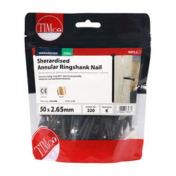 TIMCO Annular Ringshank Nails Sherardised - 50 x 2.65 (0.5kg)