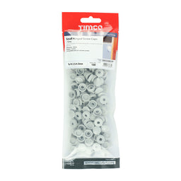 TIMCO Hinged Screw Caps Small Light Grey - To fit 3.0 to 4.5 Screw (100pcs)