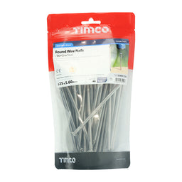 TIMCO Round Wire Nails A2 Stainless Steel - 125 x 5.60 (1kg)