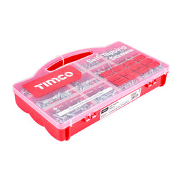 TIMCO Self-Tapping Silver Screws Mixed Tray -  1,305pcs