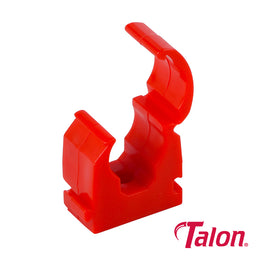 Single Hinged ID Pipe Clips Red - 15mm (100pcs)