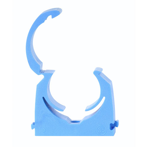 MDPE Pipe Clips Blue - 20mm (10pcs)