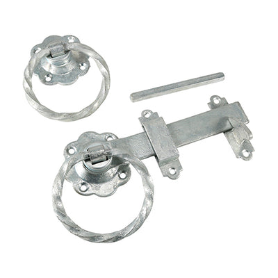 TIMCO Ring Gate Latch Twisted Hot Dipped Galvanised - 6