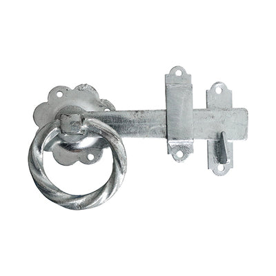 TIMCO Ring Gate Latch Twisted Hot Dipped Galvanised - 6