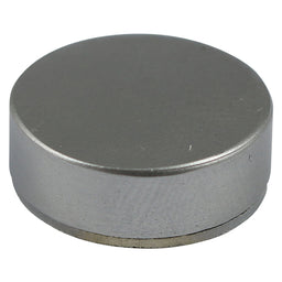TIMCO Threaded Screw Caps Solid Brass Satin Chrome - 12mm (4pcs)