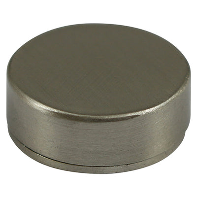 TIMCO Threaded Screw Caps Solid Brass Satin Nickel - 14mm (4pcs)