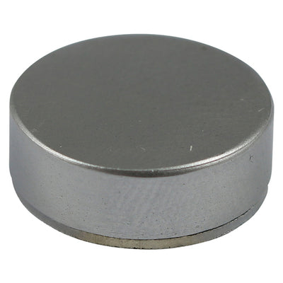 TIMCO Threaded Screw Caps Solid Brass Satin Chrome - 16mm (4pcs)