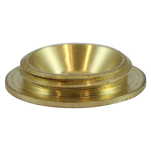 TIMCO Threaded Screw Caps Solid Brass Satin Brass - 18mm (4pcs)