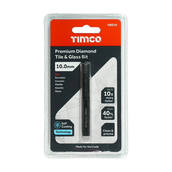 TIMCO Premium Diamond Tile & Glass Bit - 10.0mm