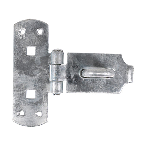 TIMCO Heavy Duty Vertical Pattern Hasp & Staple Bolt On Hot Dipped Galvanised - 6