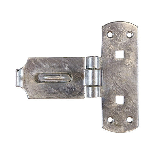 TIMCO Heavy Duty Vertical Pattern Hasp & Staple Bolt On Hot Dipped Galvanised - 6